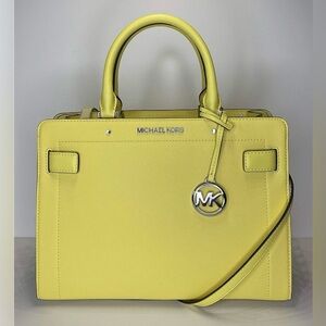 NEW!! Michael Kors Rayne Medium Satchel 
W/Dustbag– Sunshine Yellow